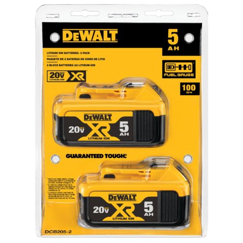 DeWALT - DCB205-2 Batterie XR(R) 5 Ah 20 V MAX* (paquet de 2)
