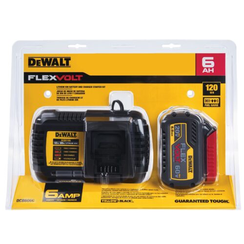 DeWALT - DCB606C 20V/60V 6 Ah Ensemble de batterie FLEXVOLT et chargeur