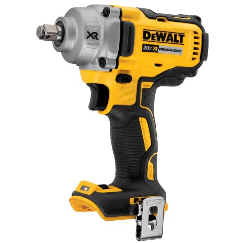 DeWALT - Clé à chocs à couple intermédiaire XR(R) sans fil de 1/2 po 20 V MAX* avec anneau ouvert (outil seulement)