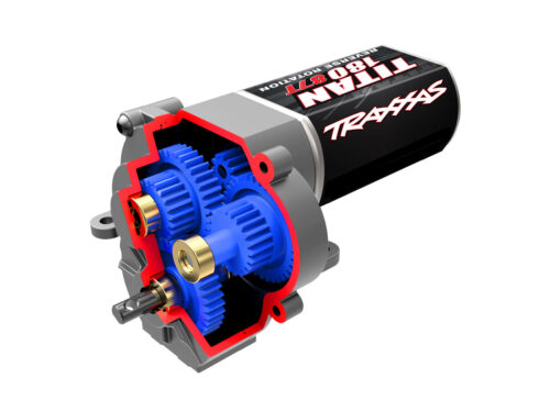 Transmission, complete (speed gearing) (9.7:1 reduction ratio) (includes Titan 87T motor)